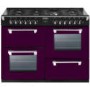Stoves Richmond 1000DFT Colour Boutique 100cm Dual Fuel Range Cooker in Wild Berry