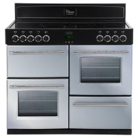 Belling Classic 100E 100cm Electric Range Cooker with Ceramic Hob - Silver Sky