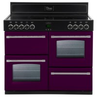 Belling Classic 100E 100cm Electric Range Cooker with Ceramic Hob - Wild Berry