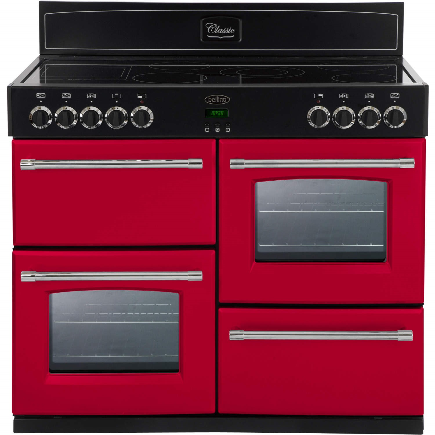 Belling Classic 110E 110cm Electric Range Cooker with Ceramic Hob Hot