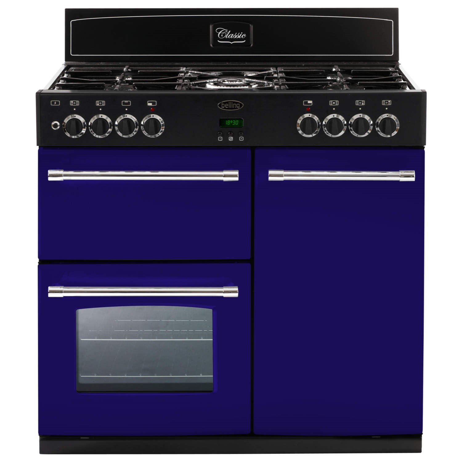 Belling Classic 90DFT 90cm Dual Fuel Range Cooker Midnight Gaze
