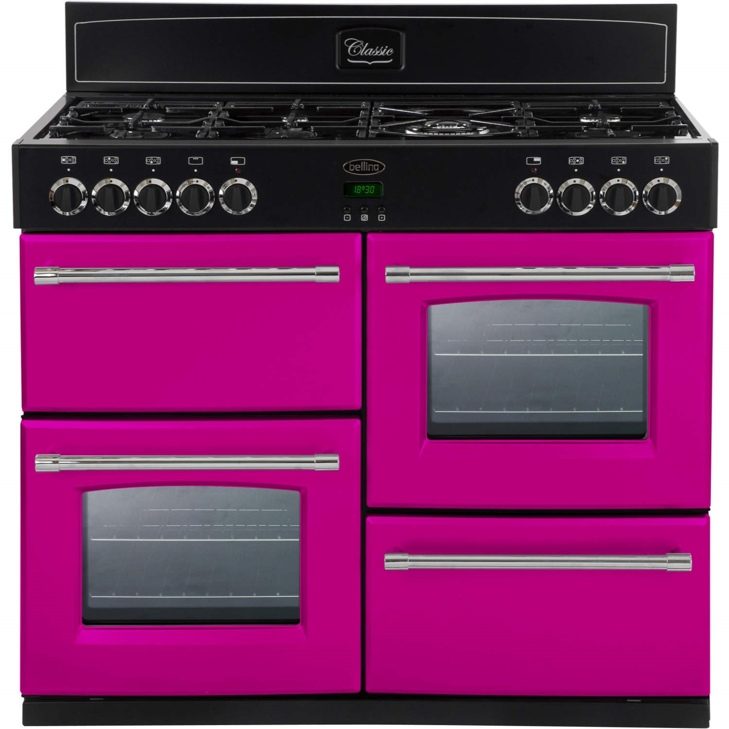 Belling Classic 100DFT 100cm Dual Fuel Range Cooker Floral Burst