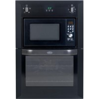 Belling BI90FMW Electric Built In Double Oven with Microwave in Black