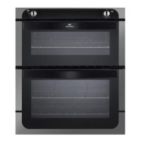 New World NW701G Gas Built-Under Twin Cavity Oven Stainless Steel