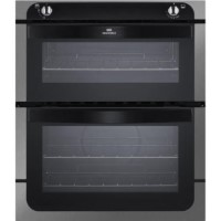 GRADE A1 - As new but box opened - New World NW701G Gas Built-Under Twin Cavity Oven Stainless Steel