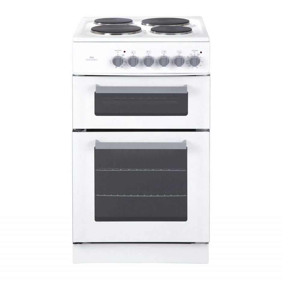 New World ED50 50cm Electric Cooker in White 444441619 Appliances Direct
