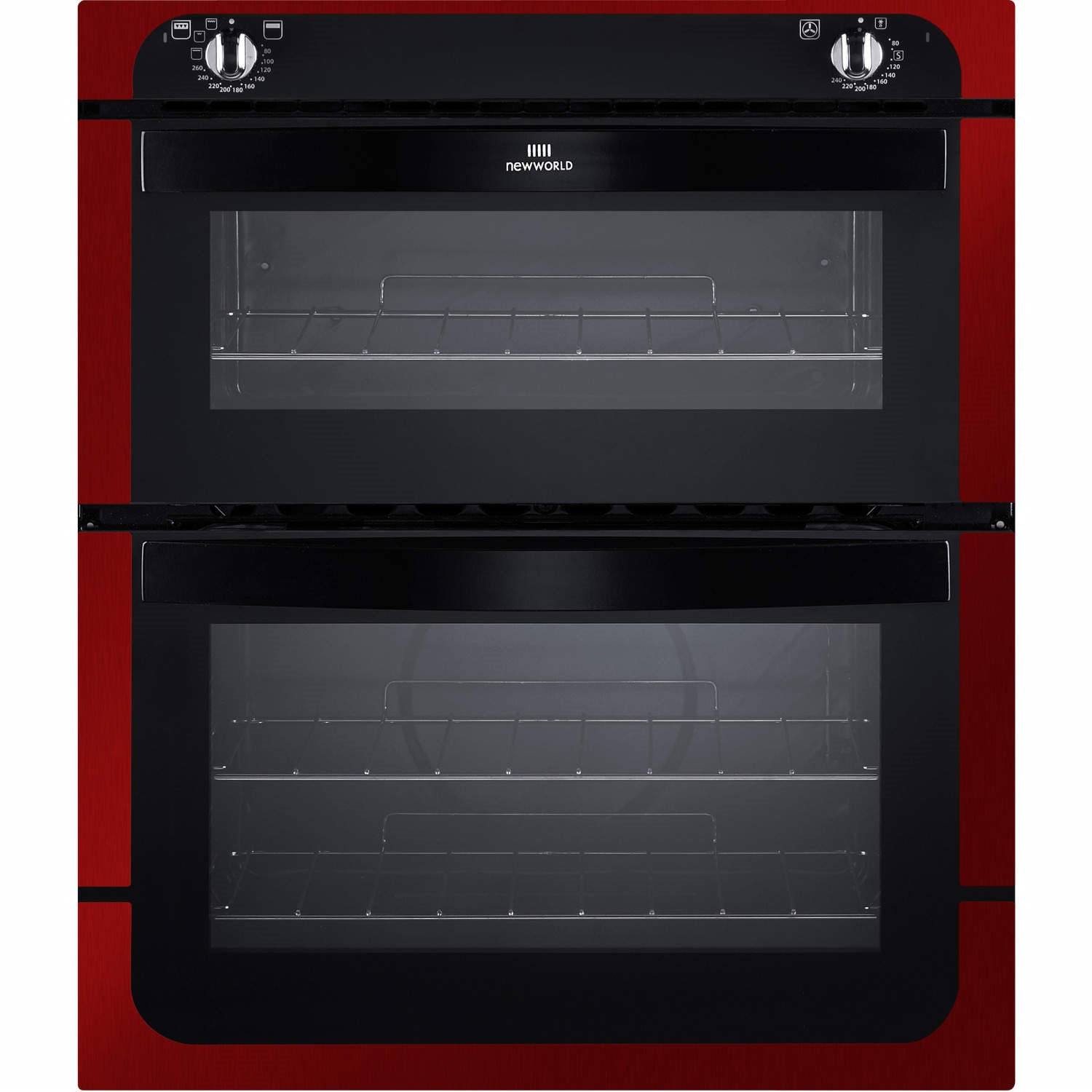 New World NW701DO Electric Built Under Double Oven In Metallic Red