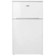 LEC 50cm Wide Under Counter Freestanding Fridge Freezer in White