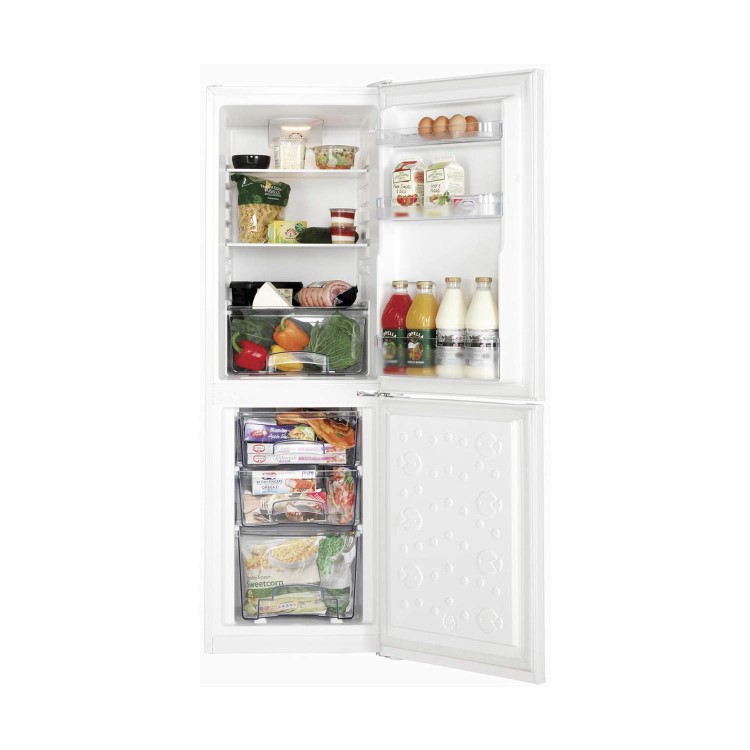 GRADE A3 - LEC TF50152 50cm Wide 1.52m Tall Freestanding Fridge Freezer White