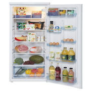 LEC 55cm Wide 1.44m Tall Freestanding Fridge In White