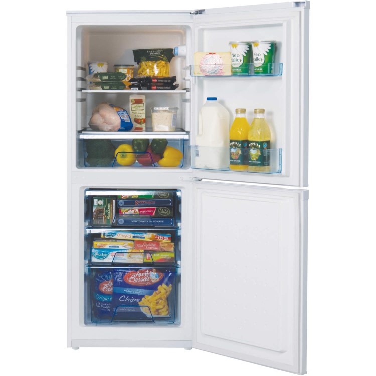 LEC  TF55142W 55x140cm Frost Free Freestanding Fridge Freezer - White