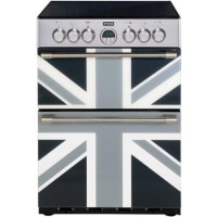 Stoves Sterling Mini Range 60cm Electric Cooker With Monochrome Union Flag Pattern