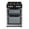 New World NW551GTC 55cm Wide Dual Cavity Gas Cooker In Stainless Steel