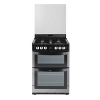 New World NW601GTCL 60cm Wide Dual Cavity Gas Cooker - Stainless Steel