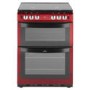 New World NW601GTCL 60cm Wide Dual Cavity Gas Cooker Metallic Red