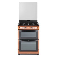 New World NW601GTCL 60cm Wide Dual Cavity Gas Cooker In Copper