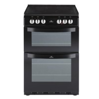New World NW551ETC 55cm Wide Dual Cavity Electric Cooker In Black