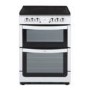 New World NW601EDO 60cm Wide Double Oven Electric Cooker In White