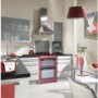 New World NW601DFDOL 60cm Wide Double Oven Dual Fuel Cooker In Metallic Red