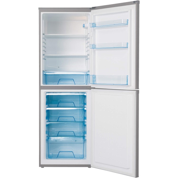 LEC TF5517S Frost Free Freestanding Fridge Freezer - Silver
