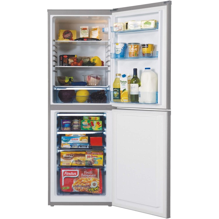 LEC TF5517S Frost Free Freestanding Fridge Freezer - Silver