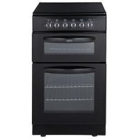Belling FSEC50DOB 50cm Wide Double Oven Electric Cooker With Ceramic Hob - Black