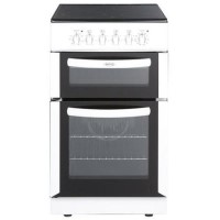 Belling FSEC50FDOW 50cm Wide Double Oven Electric Cooker With Ceramic Hob - White