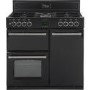 Belling Classic 900DFT Blk Range Cooker And 90 Chim Blk Chimney Hood