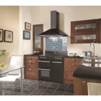 Belling Classic 900E Blk Range Cooker And 90 Chim BK Chimney Hood
