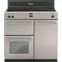 Belling Classic 900Ei Sil Range Cooker And 90 Chim BK Chimney Hood