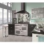 Belling Classic 1000DFT Sil Range Cooker And 100 Chim BK Chimney Hood