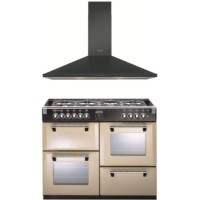 Stoves Richmond 1000GT Cha Range Cooker And S1000DCP BK Chimney Hood