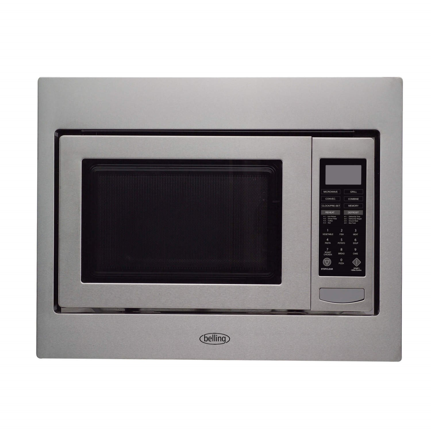 Belling BIMW60 25L 900W Built-in Combination Microwave Oven - Stainless Steel