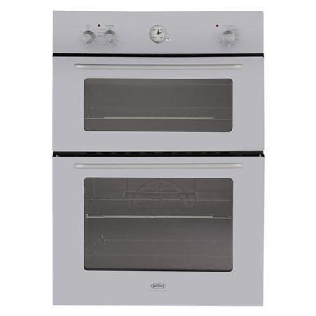 Belling SCBI90FP Sebastian Conran Aluminium-look Electric Built-in Fanned Double Oven
