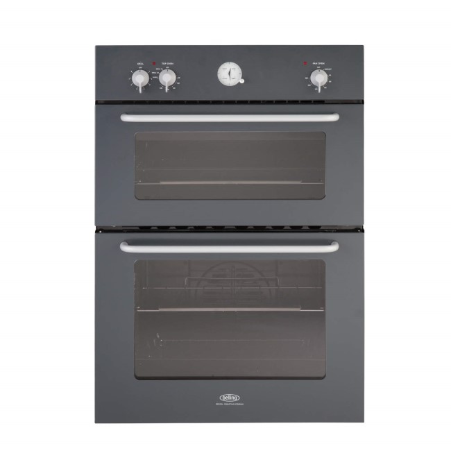Belling SCBI90FP Sebastian Conran Antracite Electric Built-in Fanned Double Oven