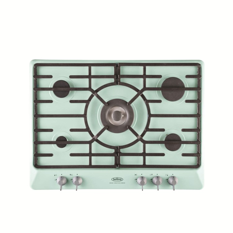 Belling SCGHU70GC Sebastian Conran Pastel Green 70cm Five Burner Gas Hob