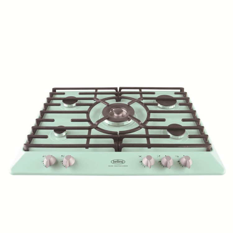 Belling SCGHU70GC Sebastian Conran Pastel Green 70cm Five Burner Gas Hob