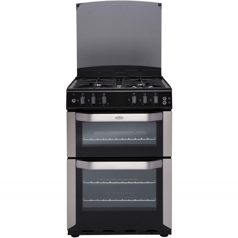 Belling FSG 55 TCF 55cm Double Cavity Gas Cooker Stainless Steel