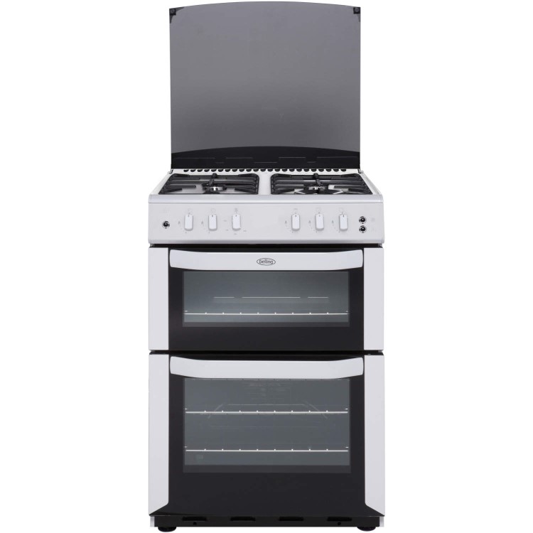 Belling FSG 55 TCF White 55cm Wide Double Cavity Fanned Gas Cooker