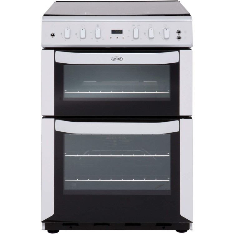Belling FSG60DOF 60cm Fanned Gas Double Oven Cooker With Programmable Timer White