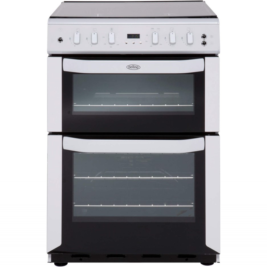 Belling FSG60DOF 60cm Fanned Gas Double Oven Cooker With Programmable