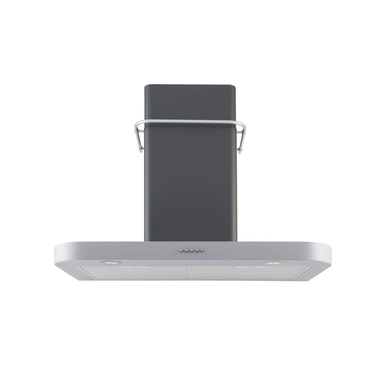 Belling SCCHIM60 Sebastian Conran Aluminium-look 60cm Chimney Cooker Hood With Rail