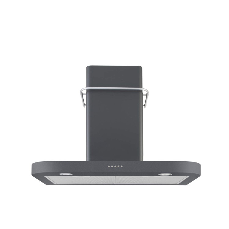 Belling SCCHIM60 Sebastian Conran Anthracite 60cm Chimney Cooker Hood With Rail