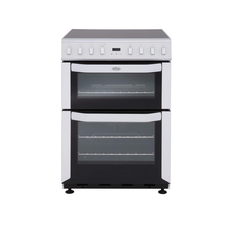 Belling FSE 60MFi 60cm Wide Multifunction Double Oven Electric Cooker With Induction Hob White