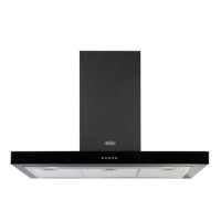 Belling 90 DB FLAT 90cm Wide Chimney Cooker Hood Black