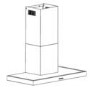 Belling 100 DB FLAT 100cm Wide Chimney Cooker Hood White