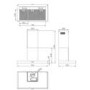GRADE A2 - Belling 90 DB FLAT 90cm Wide Chimney Cooker Hood White