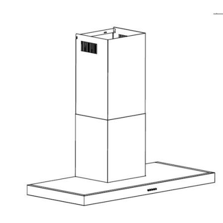 Belling 110 DB FLAT 110cm Wide Chimney Cooker Hood White