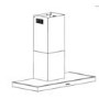 Belling 110 DB FLAT 110cm Wide Chimney Cooker Hood White