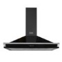 Stoves S900 Richmond 90cm Wide Chimney Cooker Hood With Rail Black